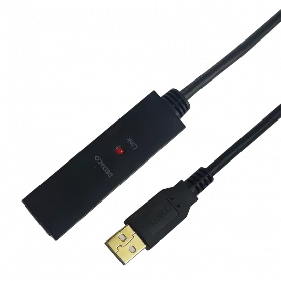 PRIME USB-Verlängerungskabel, aktiv, USB 2.0, 7 m, schwarz
