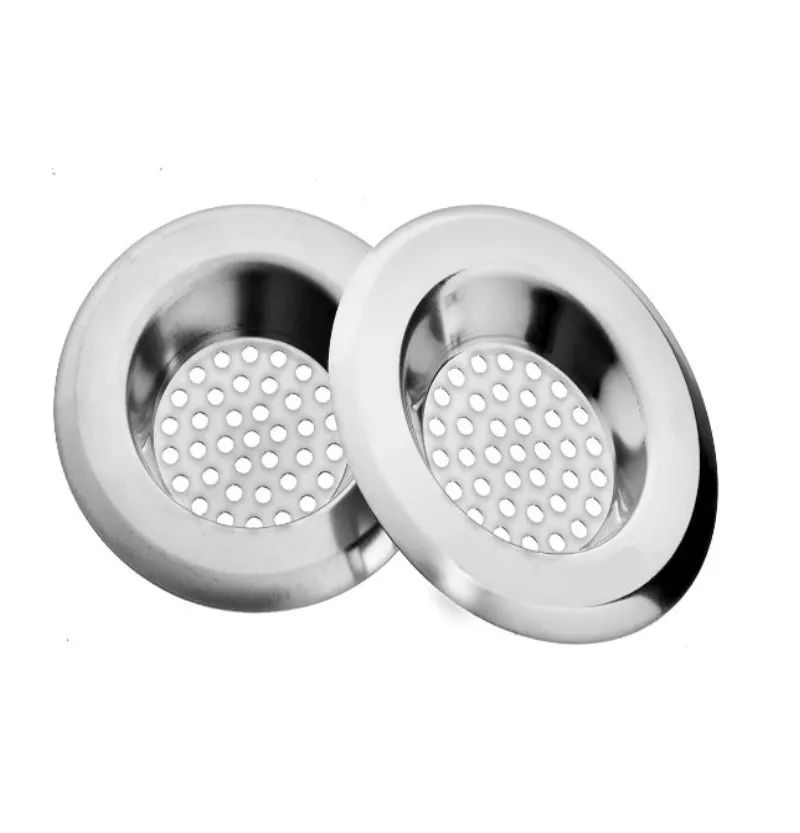 INF Spülensieb / Abflusssieb Edelstahl 2er-Pack