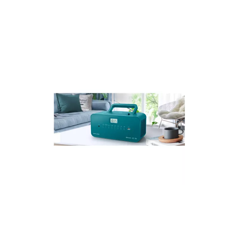 Muse Tragbarer Bluetooth-Radio-CD/MP-Player mit USB M-30BTB AUX-Eingan