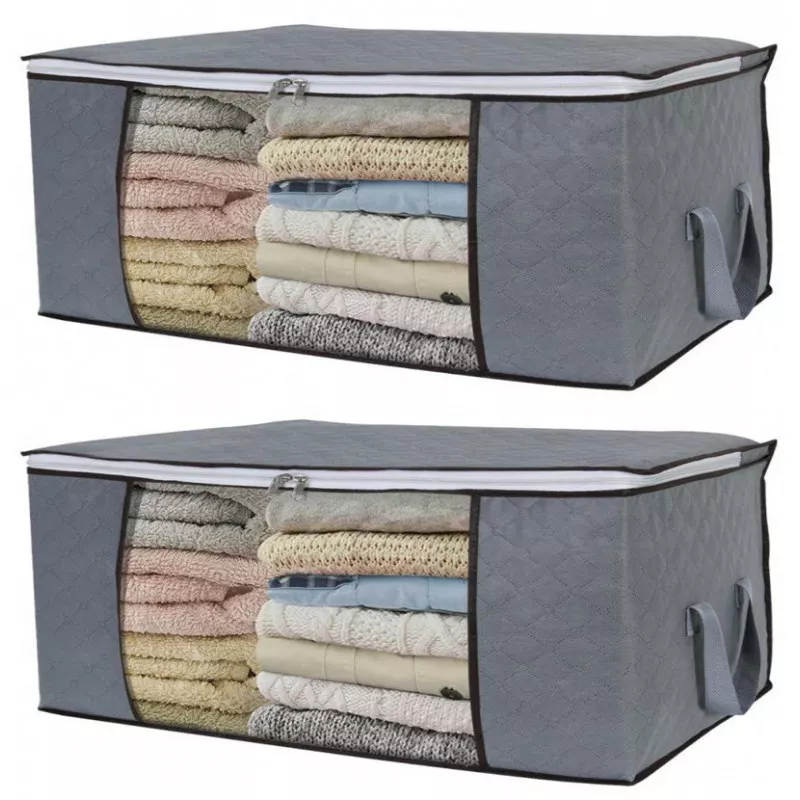 INF Aufbewahrungsbox für Bettwäsche, Decken, Kleidung 60x43x35 cm