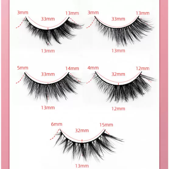 INF Natrliche knstliche Wimpern 7-Paar