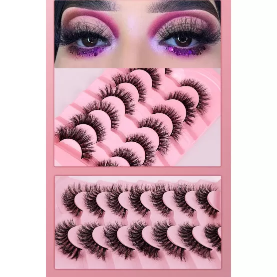 INF Natrliche knstliche Wimpern 7-Paar