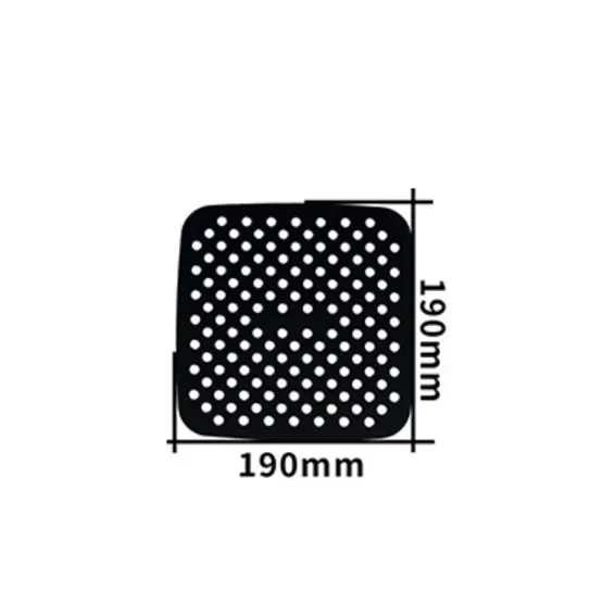 Wiederverwendbare Silikon-Einlagen Für Luftfritteuse – Quadratisch, 19,1 Cm, 2 Stück, Antihaftbeschichtet