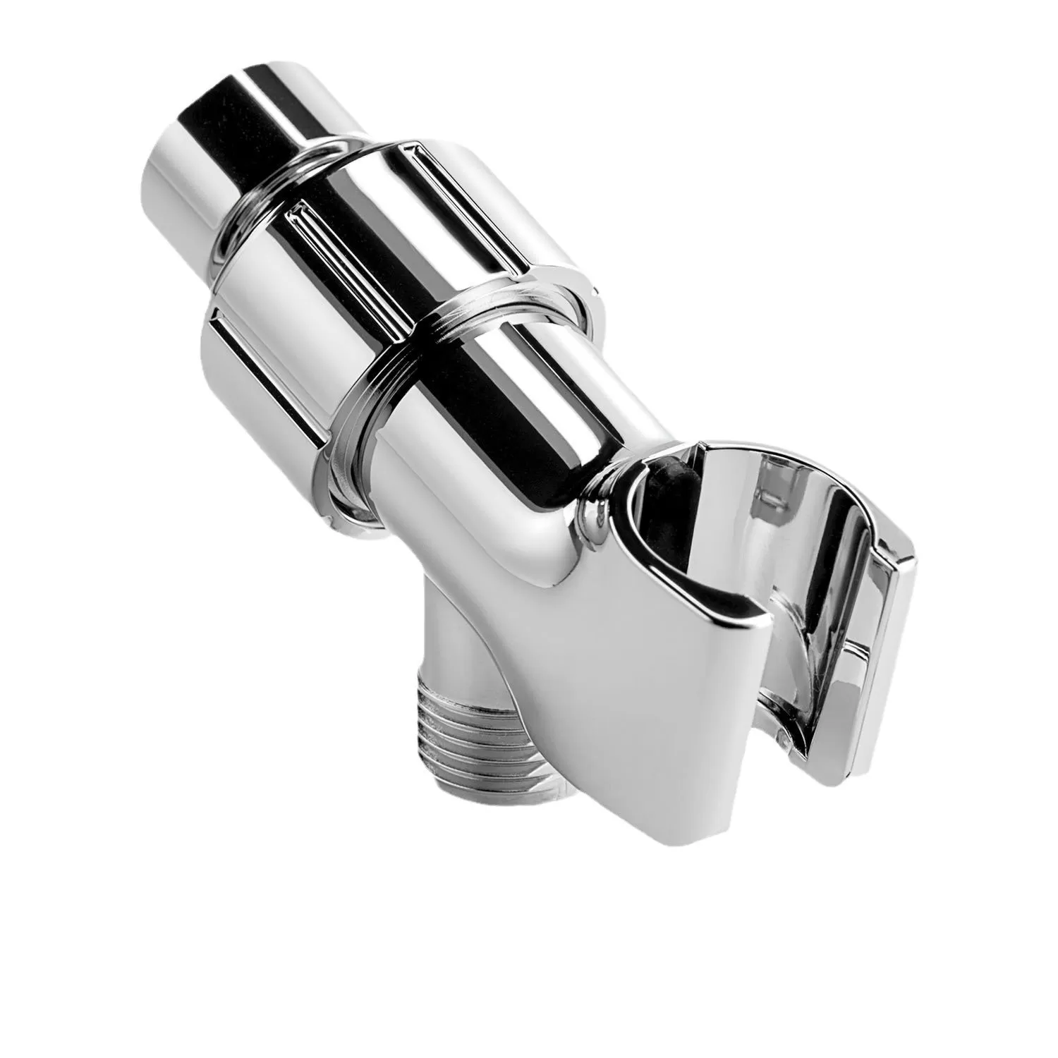 INF Universelle Duschkopfhalterung für Handbrausen, verstellbare Duscharmhalterung mit Messing-Drehkugel, Duschkopfanschluss