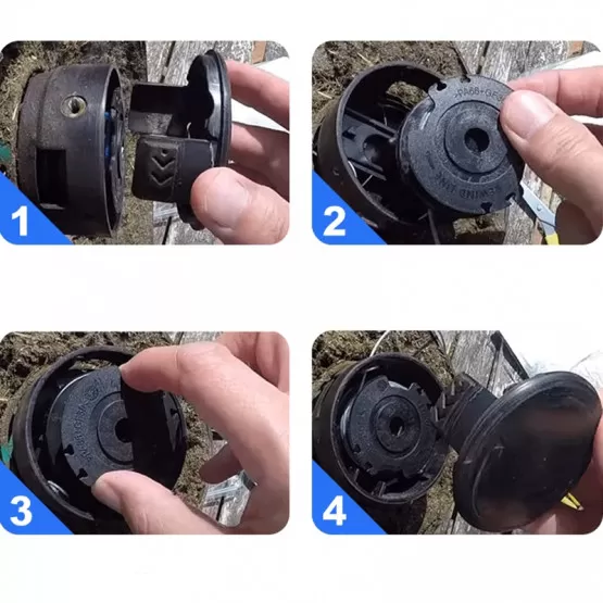 Ersatz-Spulen- und Fadenabdeckungsset für Trimmer Bosch Easy GrassCut