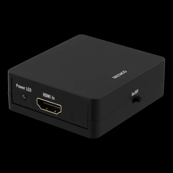 HDMI-Splitter, 1x HDMI-Eingang, 2x HDMI-Ausgang, 6,75 Gbit/s, schwarz