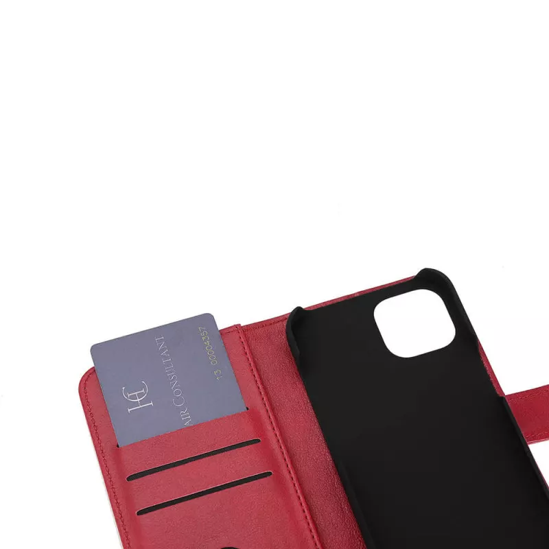 INF Handyhlle Strahlenschutz Flipcover Rot - iPhone 13/14