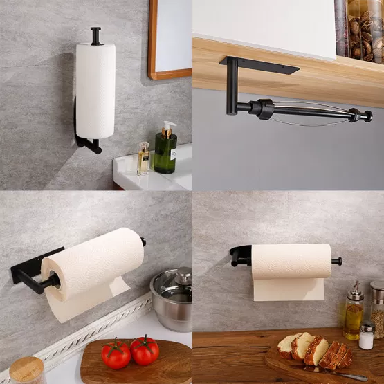 INF Elegante Küchenrollenhalter aus Edelstahl mit Dämpfung
