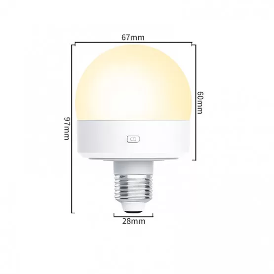 INF Wiederaufladbare LED-Lampe mit Fernbedienung im 2er-Pack