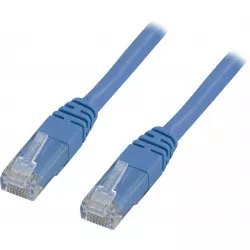 U/UTP Cat6-Patchkabel 0,75 m, blau