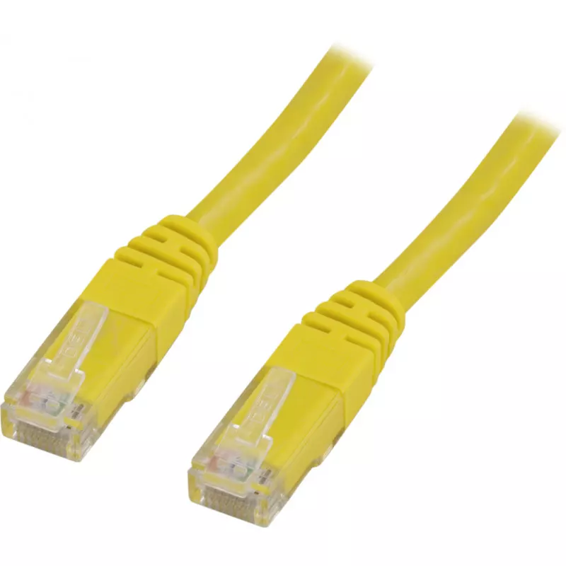 U/UTP Cat6-Patchkabel 0,75 m, gelb