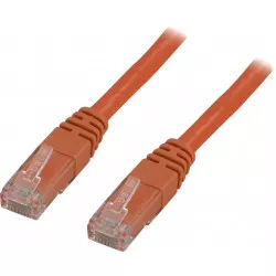 U/UTP Cat6-Patchkabel, LSZH, 0,75 m, orange