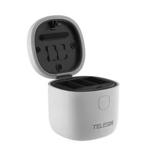 Telesin Wasserdichtes 3-Slot-Ladegerät Allin-Box Telesin für GoPro Hero 12 / Hero 11 / Hero 10 / Hero 9