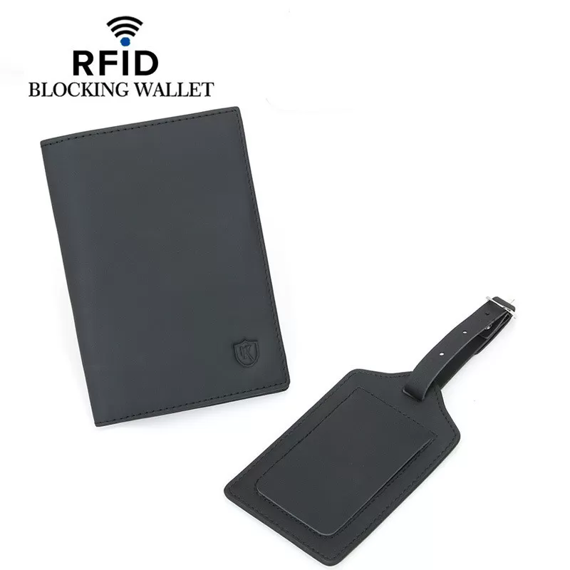 INF Reisebrieftasche/Reisepasshülle aus Leder mit RFID-Blockierung model 1