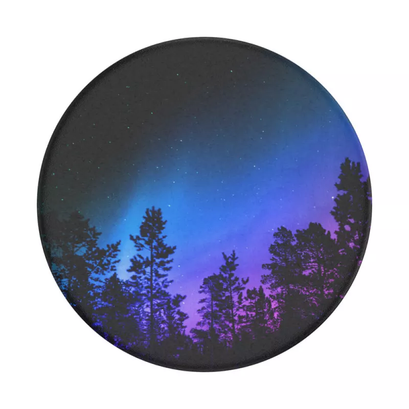 Mountain Surf White Line Cool Nature Minimal Art Hiking Gift PopSockets Adhesive PopGrip