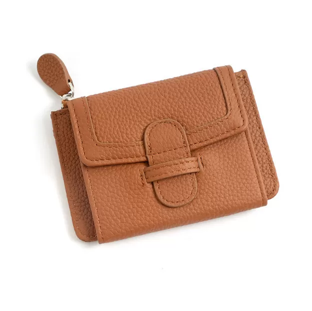 INF Schmales Münzgeldbörse mit Reißverschluss für mehrere Karten