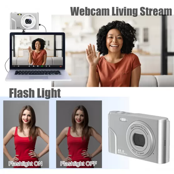 Sofortbildkamera Für Kinder - 48MP Mit Thermodruck & Spielen