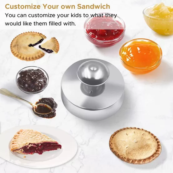 Sandwich-Ausstechformen Set – 4 Große + 4 Kleine Formen (Herz, Stern, Kreis, Dino) Aus Kunststoff & Edelstahl