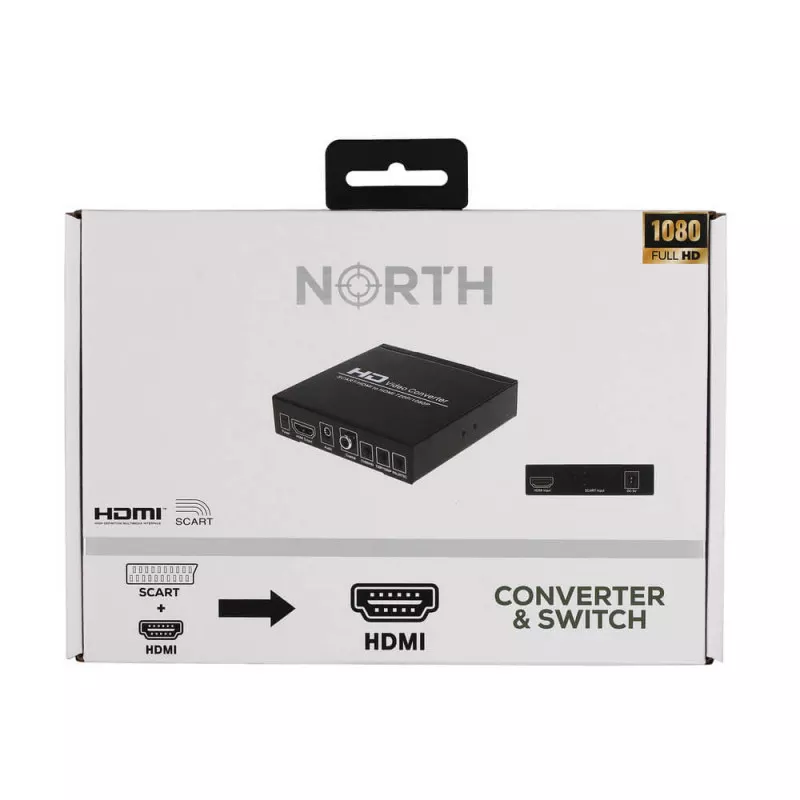 AV:Link Scart-zu-HDMI Konverter – Wandelt Analoge Signale Für Moderne TVs, Inkl. USB-Stromkabel