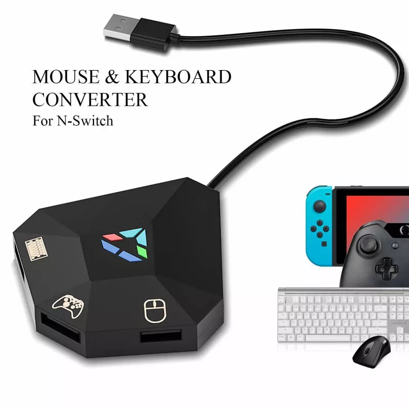 Maus Und Tastatur Für Nintendo Switch INF Maus Tastatur Konverter für Nintendo Switch/PS3/PS4/Xbox One/Xbox