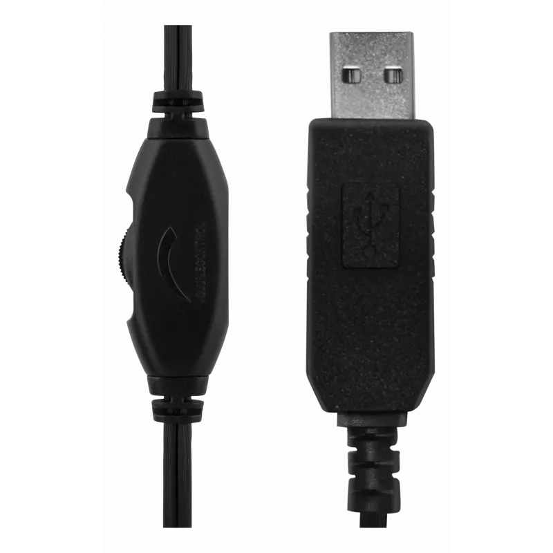 USB-Stereo-Headset, 40-mm-Treiber, 32 Ohm, 20 Hz–20 kHz, schwarz