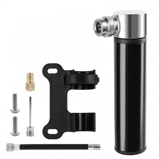 INF Mini-Fahrradpumpe aus Aluminiumlegierung mit Halterung