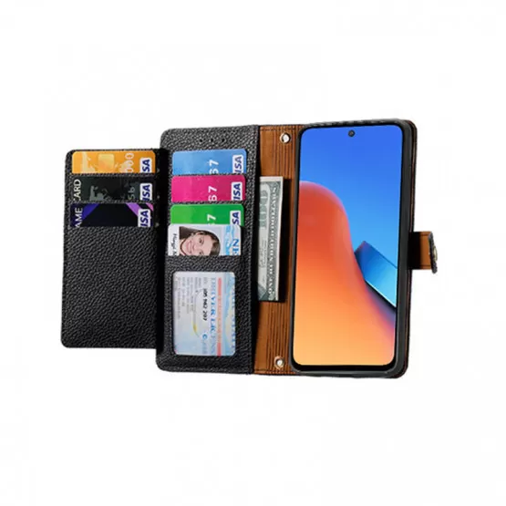 INF Handyhlle aus PU-Leder kompatibel mit Xiaomi 13 Pro mit Kartenfach,