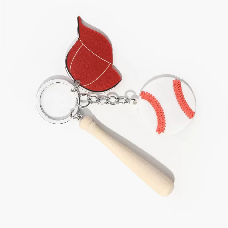 INF Acryl Baseball Schlüsselanhänger Set - Stilvolles Auto- & Schlüsselzubehör model 1