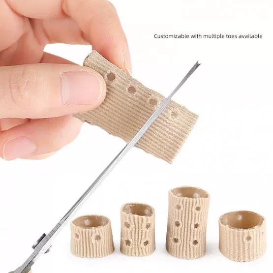 INF Kompatibel mit Zehenschutz mit Löchern 2,0x4,5cm, 5 Stück - Weicher SEBS-Faserschutz gegen Hornhaut und Reibung model 2