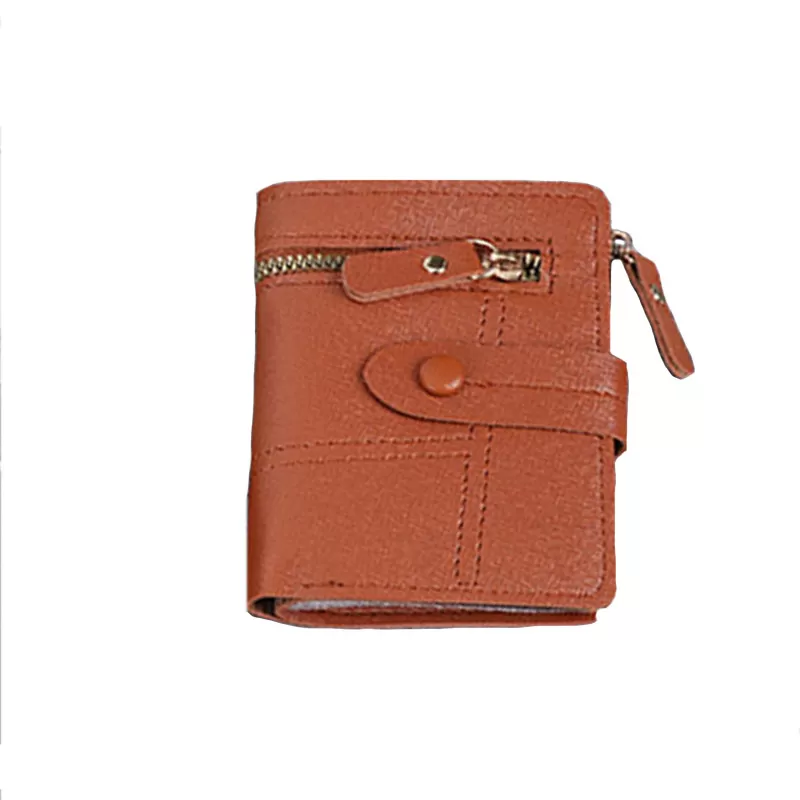 INF Klassische Geldbörse - Kompakter und stilvoller Kartenhalter Braun