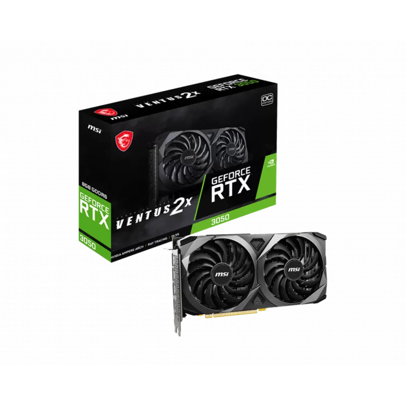 MSI GeForce RTX 3050 VENTUS 2X 8G OC NVIDIA, 8 GB, GeForce RTX 3050,