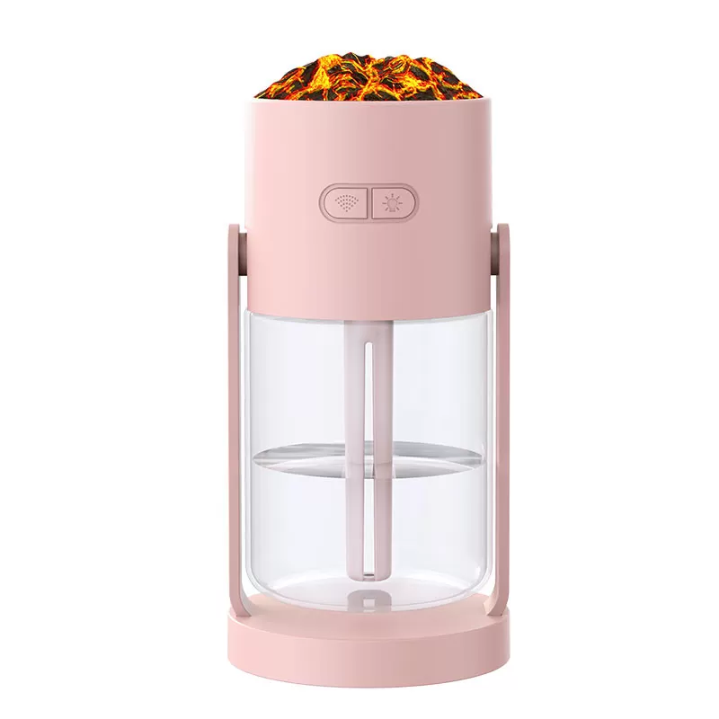 INF Vulkan-Luftbefeuchter: Doppelknopf, Kopfschütteln Rosa