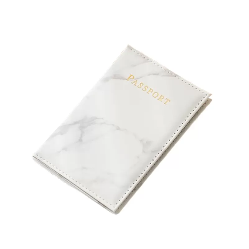 INF Reisepasshülle mit Marmormuster Grau