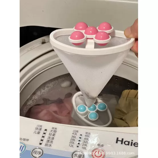 INF Schwimmender Waschmaschinen-Fusselentferner Haar-Fänger 2er-Pack