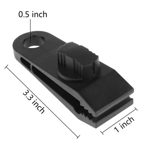 INF Markisenklemmen-Set: 10 Zeltklemmen + 10 elastische Seile + 10 D-Ringe