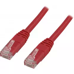 U/UTP Cat6-Patchkabel 0,75 m, rot