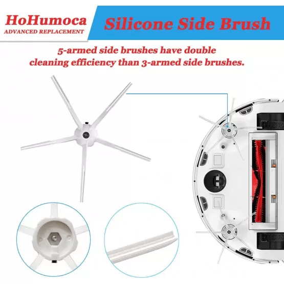 INF 9-teiliges Zubehörset Für Roborock S6, S5, Max – Mit Rollbürste, Filtern, Wischtüchern & Seitenbürsten