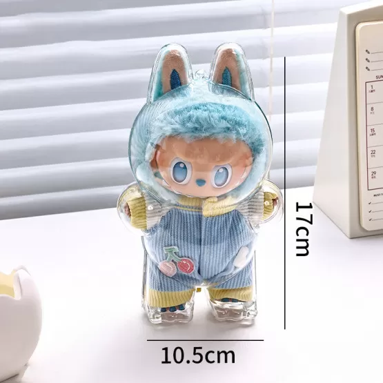 Labubu Schutzhülle Aus PC-Kunststoff – Transparente Case Für Popmart-Figuren Wie Have A Seat & Cryingbaby (15,5 Cm)
