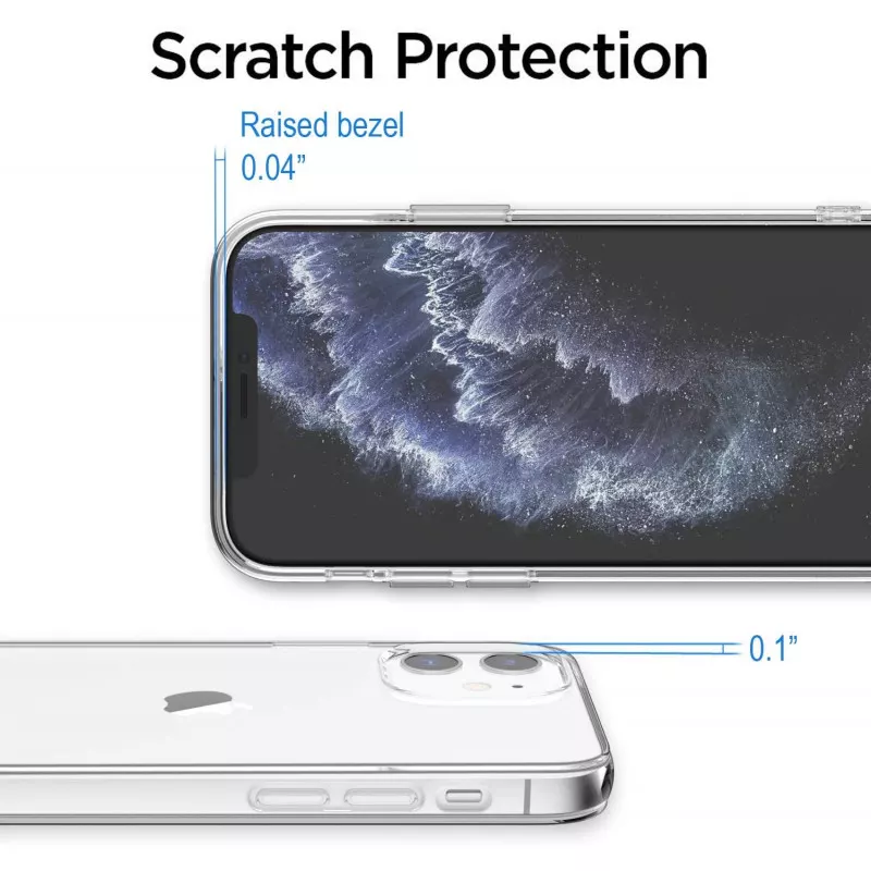 INF Handyhülle Für IPhone 12 – Transparent, Stoßfest, Mit Kartenhalter Für 2 Karten