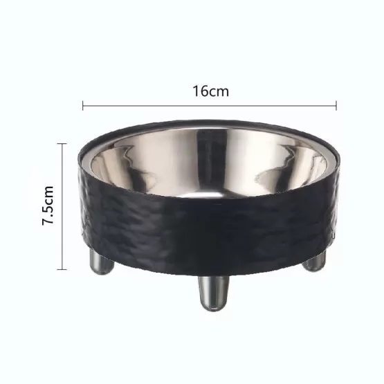 INF Erhhter Futternapf fr Haustiere mit Edelstahlnapf  Ergonomisch,