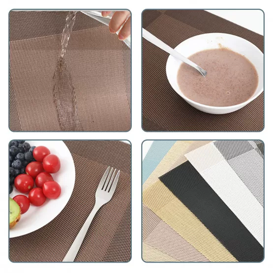 INF Rutschfeste und hitzebeständige Tischsets – 3er-Pack