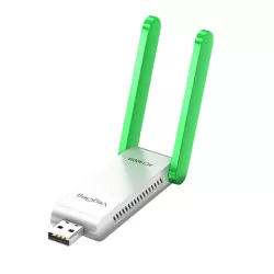 INF 1400Mbps Dual Band WiFi 6 USB Wireless Adapter - High Speed Weiße Netzwerkkarte