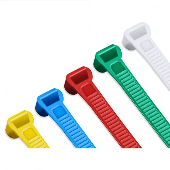 INF Mehrfarbige Kabelbinder aus Nylon  Sortierte Farben  1000 Stck