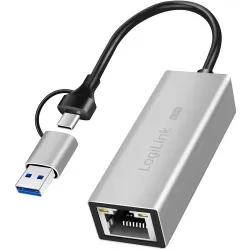 LogiLink USB-A/USB-C - 2,5 Gigabit Netzwerkadapter RJ45