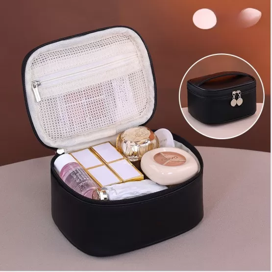 3 Mini Kosmetiktaschen Aus Netz – Schwarz, Mit Reißverschluss, Verschiedene Größen, Für Reise & Organisation