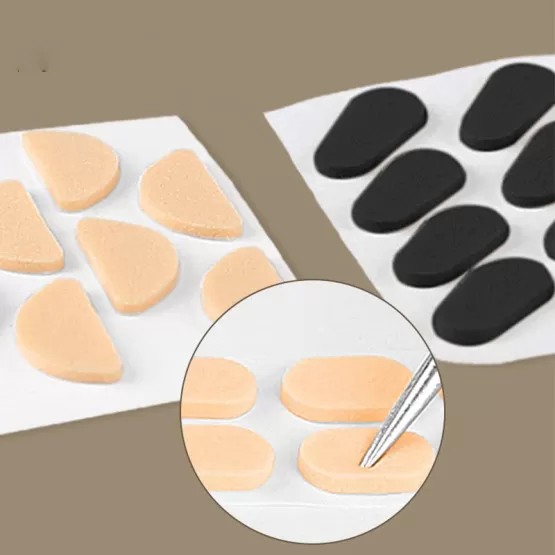 INF Schwamm-Nasenpads Hautton (Tropfenform) 10er-Pack