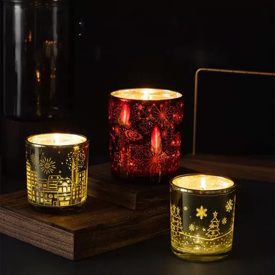 INF Lichtempfindliche Aromatherapie-Kerze mit Zedernholzduft –