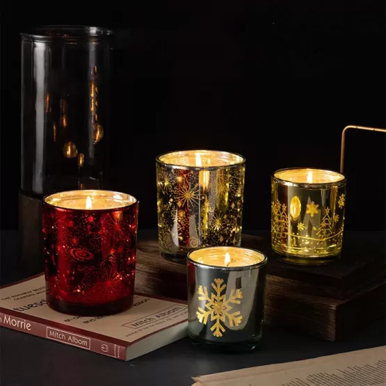 INF Lichtempfindliche Aromatherapie-Kerze mit Zedernholzduft –