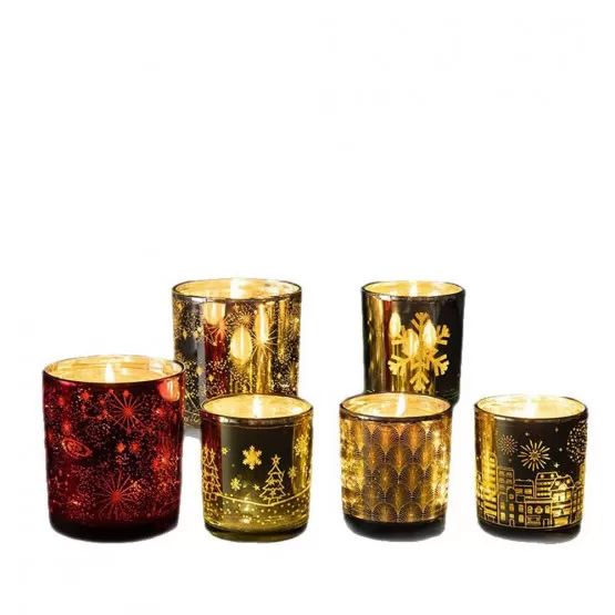 INF Lichtempfindliche Aromatherapie-Kerze mit Zedernholzduft –