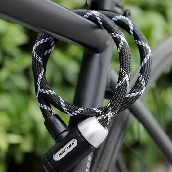 INF Diebstahlsicheres Nylon-Stahlkabel-Fahrradschloss  Portabler